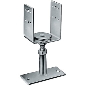 Base de support PVDB en acier galvanisé Simpson Strong Tie de 70 x 160 x 8 mm pour montage par vis, pour rayonnages et étagères de stockage - Product Image 1