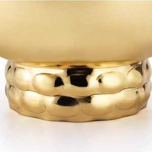 Bol à fruits et chocolat en acier inoxydable poli doré, bien fait, ajoute de la profondeur à la décoration, reflète les couleurs et les formes, style moderne et luxueux - Product Image 2