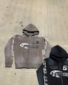 Nuevas Sudaderas con Capucha y Cremallera para Hombre, Invierno, Bordadas, con Serigrafía, 100% Algodón, Felpa, Secado Rápido, Transpirables, MOQ Bajo, Venta al Por Mayor - Product Image 6