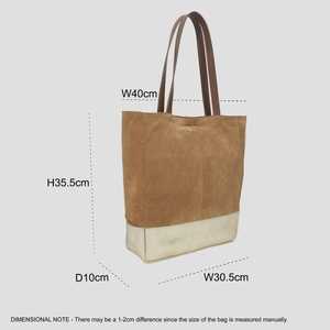 Bolso de mano bohemio vintage de grano completo de cuero suave tostado de oro amarillo metálico fino napped Suede Top Indian Supplier Manufacture - Product Image 2