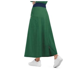 Customizable Women's Medical Scrub <b>Skirt</b> Sets Snap-Front Scrub Top & <b>Elastic</b> Waist <b>Skirts</b> Hospital Adjustable Fit XS-6XL Sizes - Product Image 2