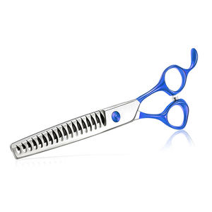 Ciseaux de coiffure professionnels de Salon de 6.5 pouces avec anneau en Silicone coupe de cheveux ciseaux de coiffeur cisailles tondeuse - Product Image 4