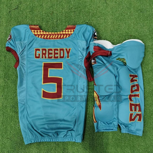 Uniforme de Fútbol Americano 100% Poliéster, Manga Corta, Transpirable, Tallas Grandes, Alta Calidad, Personalizable, Precio Bajo al por Mayor - Product Image 3