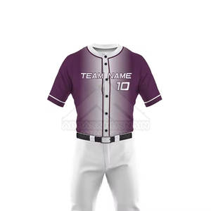 ชุดเบสบอลสั่งทำคุณภาพสูง ชุดเบสบอลขายดีสำหรับผู้ชาย ลดราคาขายออนไลน์ - Product Image 3