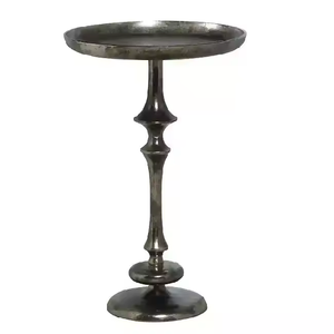 Azora Industries Offre spéciale Table d'appoint et centrale en aluminium plaqué or Meubles de salon de style design tendance Table d'angle - Product Image 3