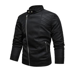 Veste d'hiver de moto décontractée en cuir de mouton véritable pour hommes avec polaire intérieure coupe-vent et design respirant écologique - Product Image 2