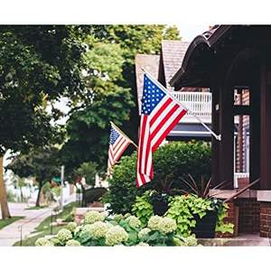 Drapeau américain USA TOP FLAGSINC, 2x3 pieds, double face, résistant aux intempéries, pour extérieur, avec 2 œillets en laiton - Product Image 4