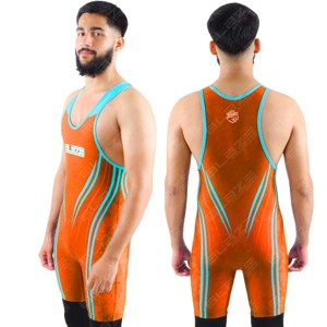 Singlet de Lucha Libre para Hombre, Talla Grande, Impresión por Transferencia de Calor, OEM Personalizado, Lavado, Transpirable, Secado Rápido, para Adultos - Product Image 1