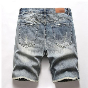 Shorts Premium con Efecto Desgastado para Hombre, Ropa Casual de Verano, Material Suave y Duradero con Diseño Urbano y Elegante - Product Image 2