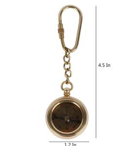 Llavero de Brújula Ross London de Latón Antiguo Hecho a Mano por Shubham, Estilo Náutico Vintage para Uso Diario o como Objeto de Exhibición (Dorado) - Product Image 5