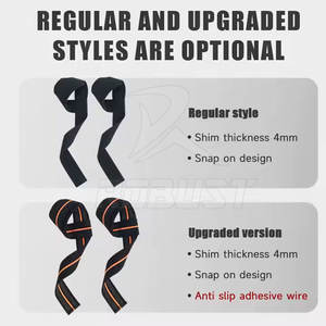 Neoprene Elastic Custom Logo Adjustable High Stretch Eco-Friendly Lightweight <b>Lifting</b> <b>Straps</b> <b>for</b> Gym Weight <b>Lifting</b> - Product Image 6