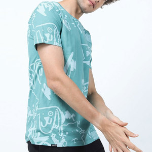 Precio bajo Producto de moda Hombres de moda Camiseta de impresión Tela cómoda Camiseta ligera Material de algodón Hombres Camiseta - Product Image 6
