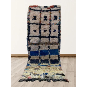 Auténtica Alfombra Marroquí Hecha a Mano, Boucherouite, Estilo Bohemio, Colorida, Vintage, Decoración Artesanal del Atlas - Product Image 2