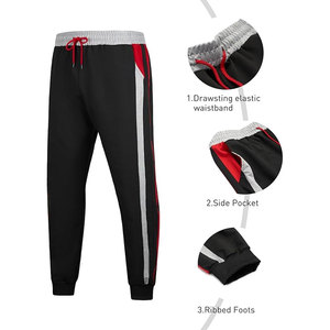 Chándales Venta al por mayor Chándales Color Cuello rojo Media cremallera Conjunto de ropa de entrenamiento y jogging para chándal transpirable unisex - Product Image 5