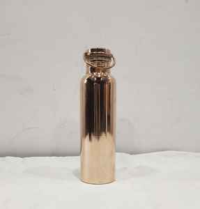 Finest Quality Copper <b>Water</b> <b>Bottle</b> Leak Proof With Holder on Lid <b>Metal</b> High Quality Pure Copper <b>Water</b> <b>Bottle</b> Premium New Design - Product Image 5