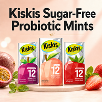 Groothandel KisKis Suikerloze Probiotische Tablet Snoepjes 20g Diamantdoos Fruitige Smaken voor Frisse Adem