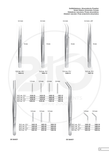 Fórceps de tejido atraumático DeBakey de alta calidad, fórceps VASCULARES de 1mm, instrumentos quirúrgicos - Product Image 4