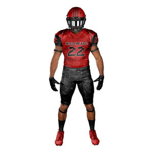 Camiseta de Fútbol Americano Unisex de Manga Corta, Personalizada, Transpirable, de Secado Rápido, 100% Poliéster, NC Corporation PK, Venta al Por Mayor, Nueva - Product Image 1