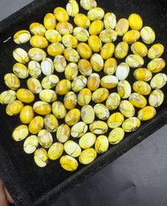 อัญมณีทรงวงรีสีเหลืองสีเขียวขุ่นดอกรักเร่ธรรมชาติอัญมณีทรงหลวมสำหรับทำเครื่องประดับ - Product Image 3