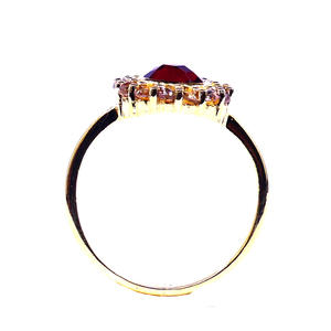 Anillo de Plata de Ley 925 Chapado en Oro con Piedra de Cianita, Joyería Clásica para Mujer, Regalo de Aniversario o Compromiso - Product Image 3