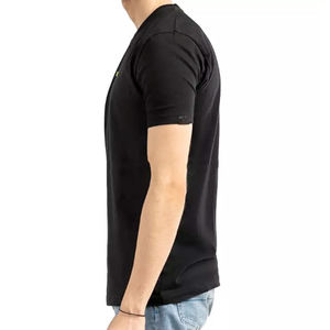 Vente chaude hommes décontracté Slim Fit bleu T-Shirts 100% coton séchage rapide tissu tricoté dernière arrivée surdimensionné imprimé T-Shirts - Product Image 4