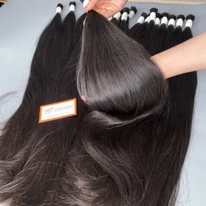Top grosir rambut manusia bundel vendor, 100% Raw Virgin Brasil murni kutikula penuh menyelaraskan ekstensi Hunan sehat