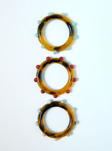 Anneau de serviette carré en résine verte givrée porte-serviettes décoratif moderne pour Table à manger décor à la maison Unique - Product Image 5