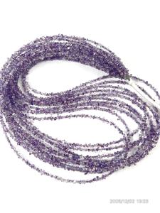 Cuentas Facetadas de Cuarzo Diamante Herkimar Morado Natural de Calidad AAA, Tamaño 6MM, Certificadas por Aigs para la Fabricación de Joyas - Product Image 4