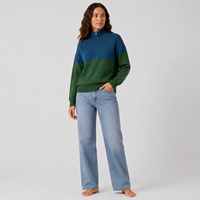 Ensemble sportif 2 pièces pour femmes, pull à col roulé à manches longues, mode estivale personnalisée