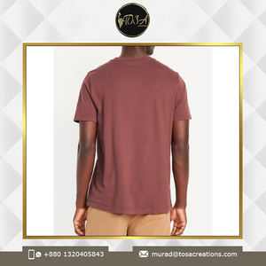 OEM/ODM T-shirt décontracté pour hommes Design tendance avec qualité supérieure Coupe régulière et poids lourd Fabriqué au Bangladesh - Product Image 3