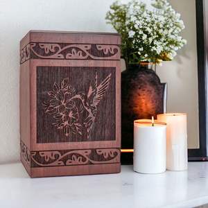 Wooden Cremation <b>Urn</b> <b>For</b> Human <b>Ashes</b> With Premium Craftsmanship <b>For</b> Long Lasting Family Keepsake - Product Image 2