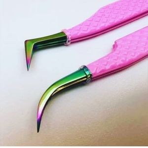 ชุดแหนบต่อขนตาไฟเบอร์45 90องศาฉลากตามสั่ง - Product Image 4