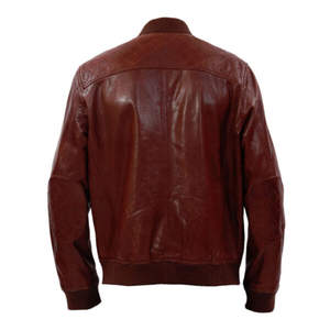 Top Design 100% Veste d'hiver à manches longues et à col montant en cuir de haute qualité pour hommes Design personnalisé disponible à un prix raisonnable - Product Image 2