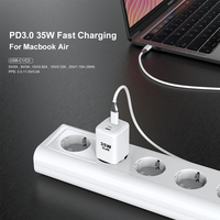 Cargador Superrápido GaN de 35W PD 3.0 Tipo-C para Teléfono Móvil y Cargador Universal para Teléfono Inteligente Android, Cargador de Pared USB-C PPS