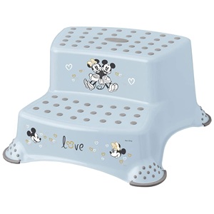 Sgabello a 2 gradini Igor, Mickey, Azzurro, 40 x 37 x 21 cm - Product Image 1