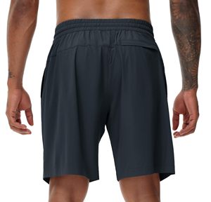 Short tricoté en coton et velours côtelé avec motif imprimé décontracté Fitness Training Gym Wear Activewear avec poches - Product Image 4