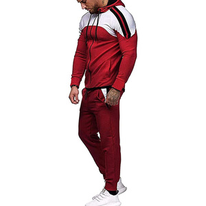 Conjunto Deportivo de Dos Piezas para Hombre con Textura Acanalada, Puños Acanalados, Bolsillos Laterales, Apto para Invierno, con Capucha y Cordones, para Compradores Mayoristas - Product Image 6