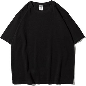 Vente en gros T-shirt pour homme unisexe imprimé de logo personnalisé uni vintage surdimensionné T-shirt à manches courtes vierge imprimé de couleur unie - Product Image 1