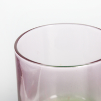 Vase de luxe en verre de qualité supérieure bicolore de 400ml pour la maison et les cosmétiques pour la décoration de la maison
