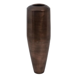 Vase de sol moderne de luxe plaqué cuivre et aluminium style européen pour la maison mariage hôtel restaurant décorations - Product Image 2