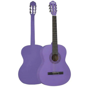 Guitarra Clásica Morada 4/4, Juego Completo con Varilla de Ajuste, Afinador, Funda, Correa, Capo y Púas |   Midex CG-270PRP - Product Image 3