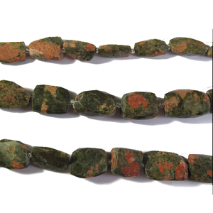 Pierre brute unakite Strand Nugget Beads cristal reiki pierre de guérison collier percé pour femmes fournitures de fabrication de bijoux - Product Image 5