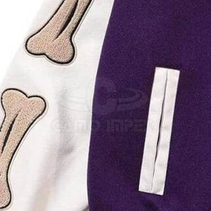 La chaqueta Letterman para hombre más vendida, último diseño en material de lana de algodón con logotipo frontal para invierno - Product Image 6