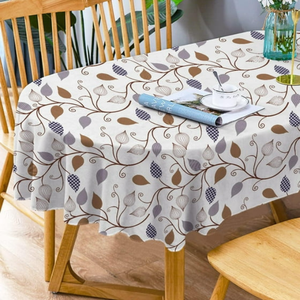 Nappe de mariage ronde tissée 100% coton Couverture de table écologique durable pour la maison et les événements en plein air - Product Image 4
