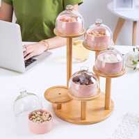 Support de gâteau en bois créatif au prix le plus bas pour accessoires de cuisine pour la maison et l'hôtel