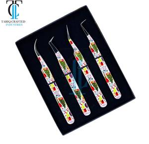 Nouveauté Pince à épiler professionnelle en acier inoxydable pour extensions de cils en volume et classiques TARIQ CRAFTED INDUSTRIES - Product Image 1