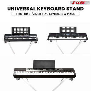 5 Core Keyboard <b>Stand</b> X Shape Height Adjustable Foldable Portable Key Board DJ <b>Controller</b> <b>Stands</b> - Product Image 3