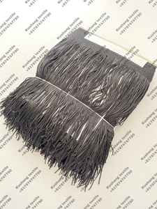 Vente flash KUSHANG TEXTILE Modèle KT 30CM 12 pouces Franges en tissu polyester soyeux lavable pour téléphone portable - Product Image 2