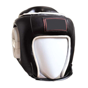 Casque de protection facial en cuir de vachette personnalisé OEM pour l'entraînement et le sparring en MMA, Kickboxing, Karaté, Taekwondo - Product Image 1
