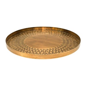 Plateaux de service en aluminium de luxe modernes et personnalisés avec options de couleurs sur mesure pour la décoration de mariage et du Ramadan - Product Image 1